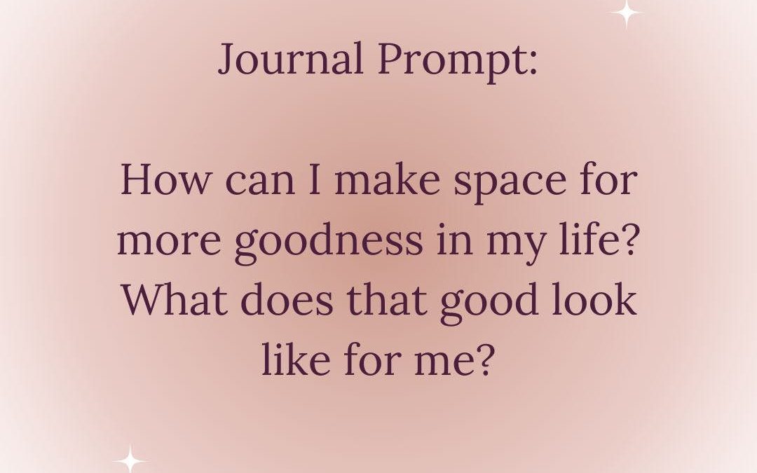 Want more goodness in your life, [FIRST NAME GOES HERE]?